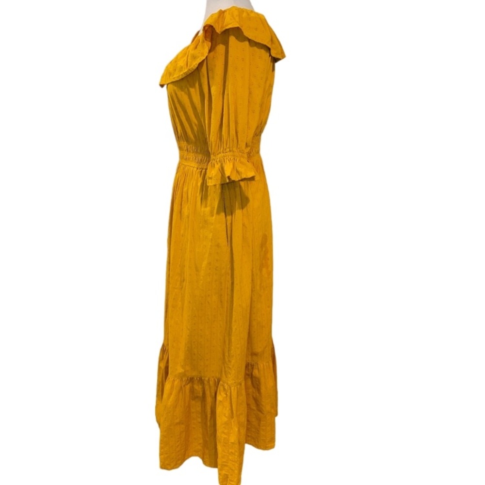 Universal Thread Mustard Ruffled Collar Swiss Dot… - image 7